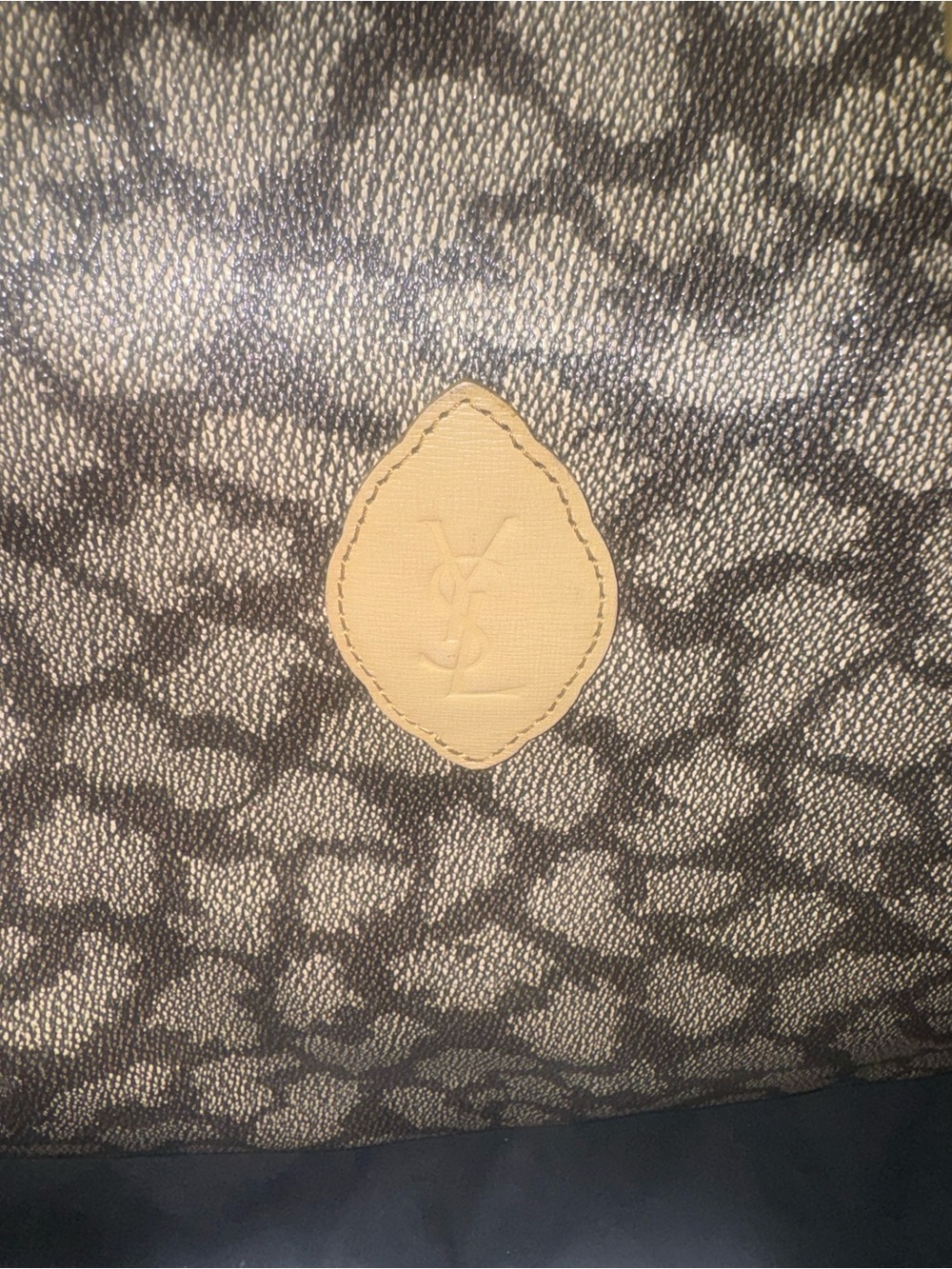 Yves Saint Laurent Brown Monogram Tote with COA and dust bag - Picture 3 of 7